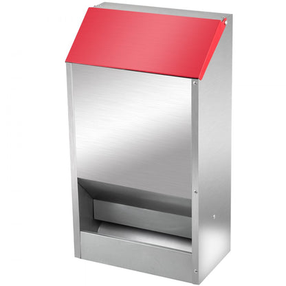 010415052595 - Heavy-Duty 50 lbs Galvanized Chicken Feeder with Lid