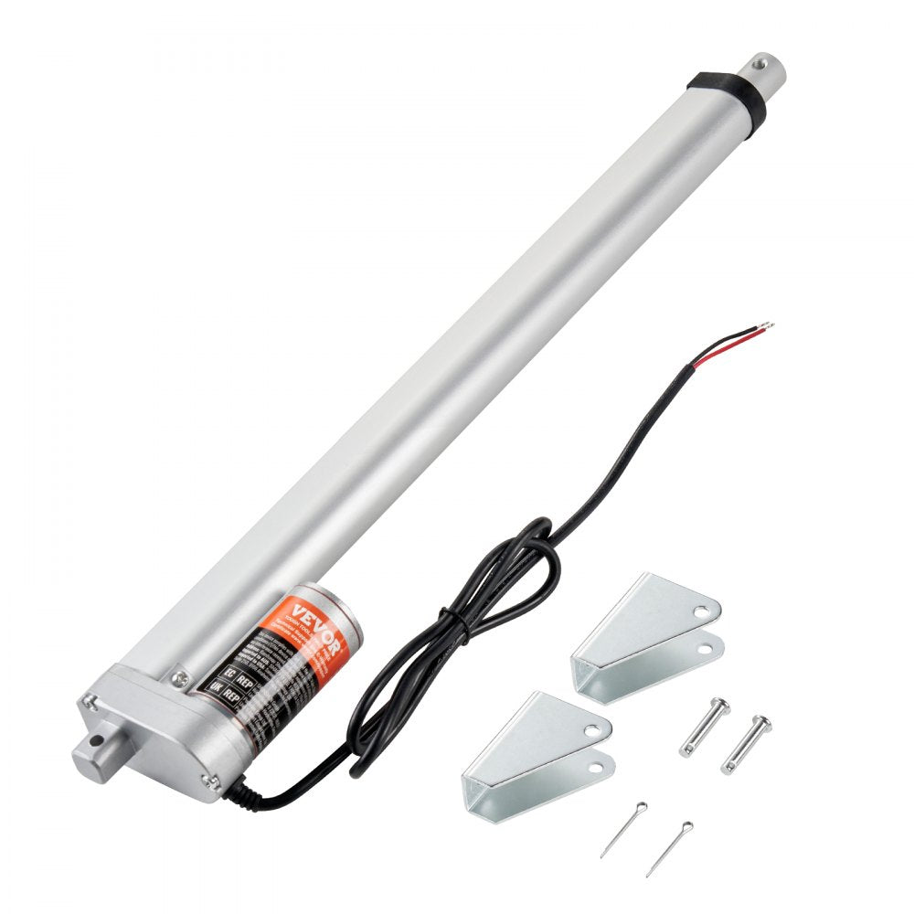 OK648-1500N - 12V Linear Actuator, 16 Inch, 330lbs Capacity, Quiet Operation