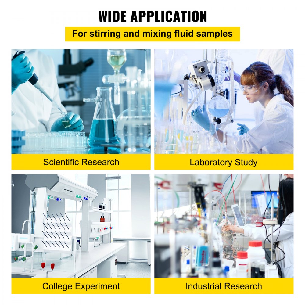 SH-3ABE4 - 2000 RPM Magnetic Stirrer with Ceramic Heating Surface