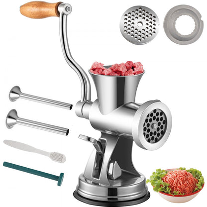 010146337947 - Durable 304 Stainless Steel Manual Meat Grinder for Home Use