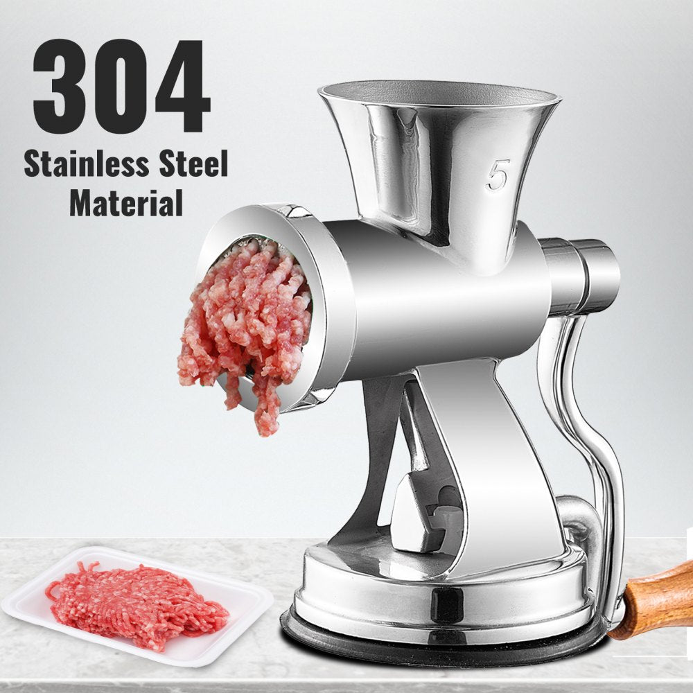 010146337947 - Durable 304 Stainless Steel Manual Meat Grinder for Home Use