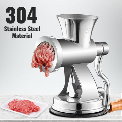 010146337947 - Durable 304 Stainless Steel Manual Meat Grinder for Home Use