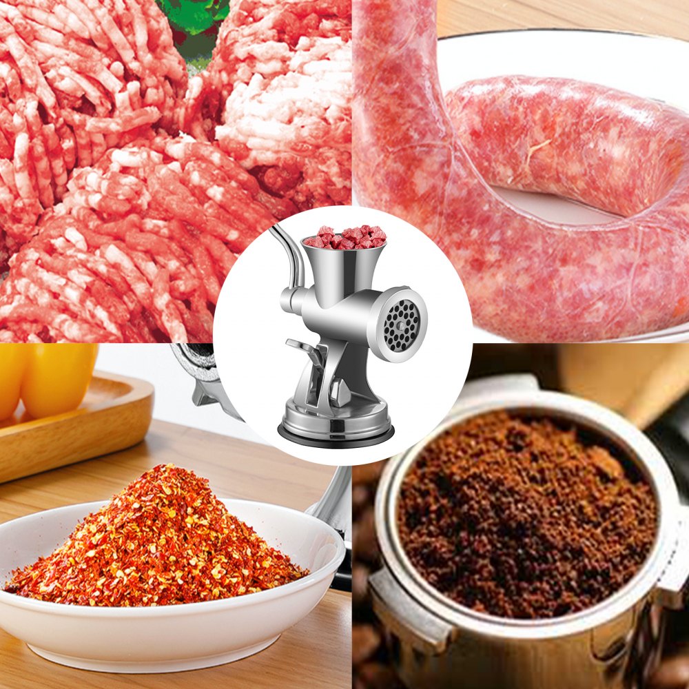 010146337947 - Durable 304 Stainless Steel Manual Meat Grinder for Home Use