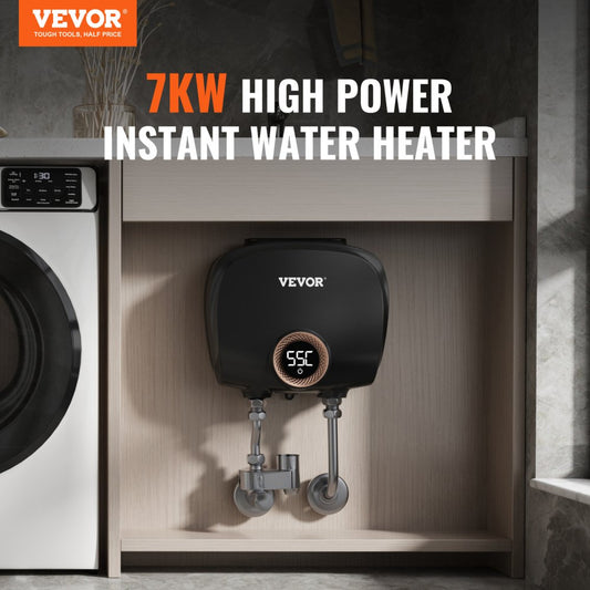 KFU70 - 7KW Compact Electric Tankless Water Heater with LED Control