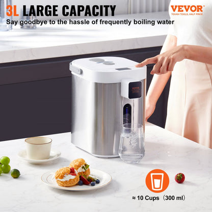 EKA-3.2CK - VEVOR 3L Stainless Steel Instant Hot Water Dispenser with 11 Temp Settings