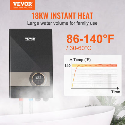 JN18 - 18kW VEVOR Instant Hot Water Heater for High Demand