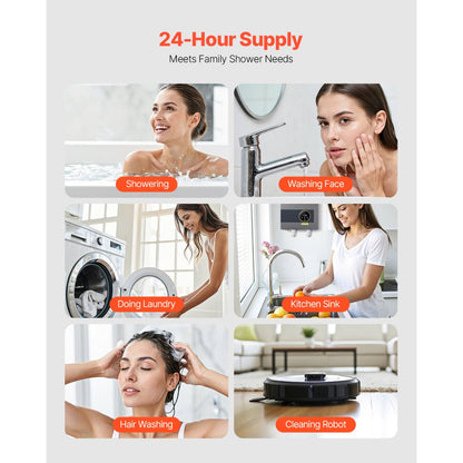 JN36 - Compact Wall-Mounted Tankless Water Heater with Safety Features