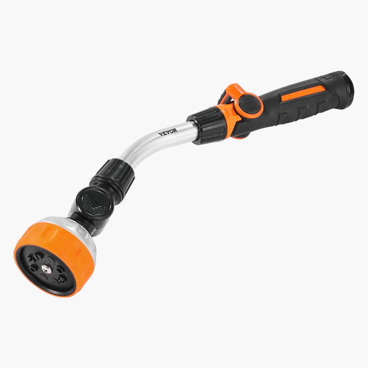 GW96902-15" - 15" Heavy Duty Watering Wand with 8 Spray Patterns & 180° Swivel