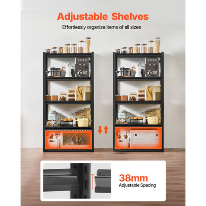 326QJTGOV0 - Heavy-Duty 5-Tier Shelving Unit 63" H with Adjustable Shelves