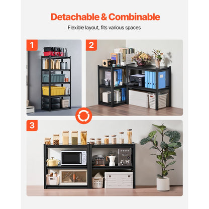 326QJTGOV0 - Heavy-Duty 5-Tier Shelving Unit 63" H with Adjustable Shelves