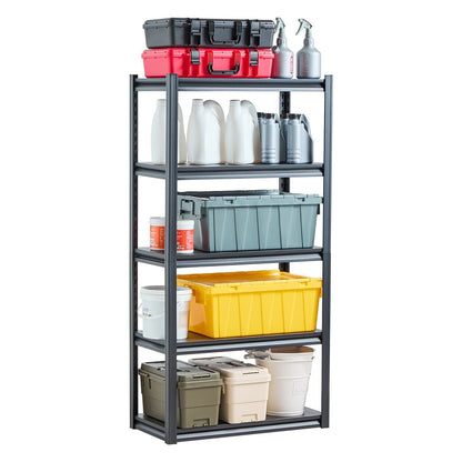 326QJTGOV0 - Heavy-Duty 5-Tier Shelving Unit 63" H with Adjustable Shelves