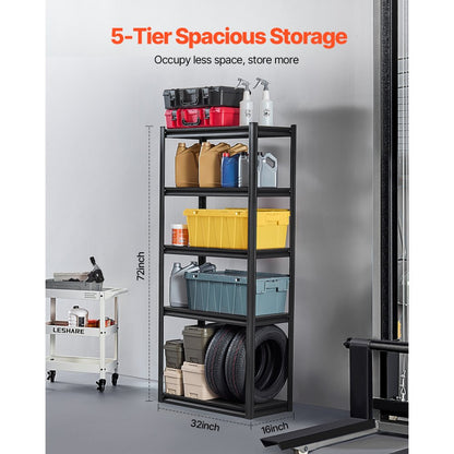 327DG74KV0 - Heavy-Duty 16" D x 32" W Adjustable 72" H Garage Shelving Unit