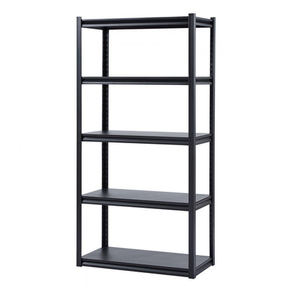 367ZVVUXV0 - Heavy-Duty 5-Tier Steel Shelving Unit, 18" x 36" x 72"