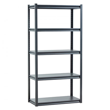 367ZVVUXV0 - Heavy-Duty 5-Tier Steel Shelving Unit, 18" x 36" x 72"