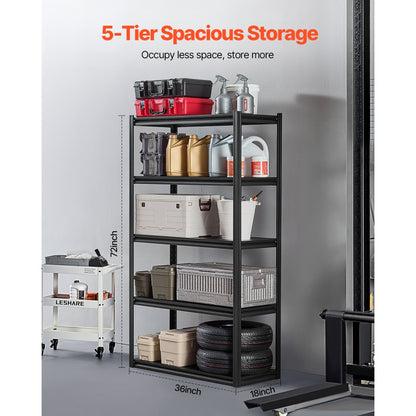 4078VRULV0 - Heavy-Duty 18" x 40" x 72" Adjustable Steel Shelving Unit