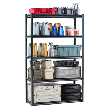 4872WVXVV0 - Heavy-Duty 5-Tier Steel Shelving, 3000 lbs Capacity, 18"x48"x78"
