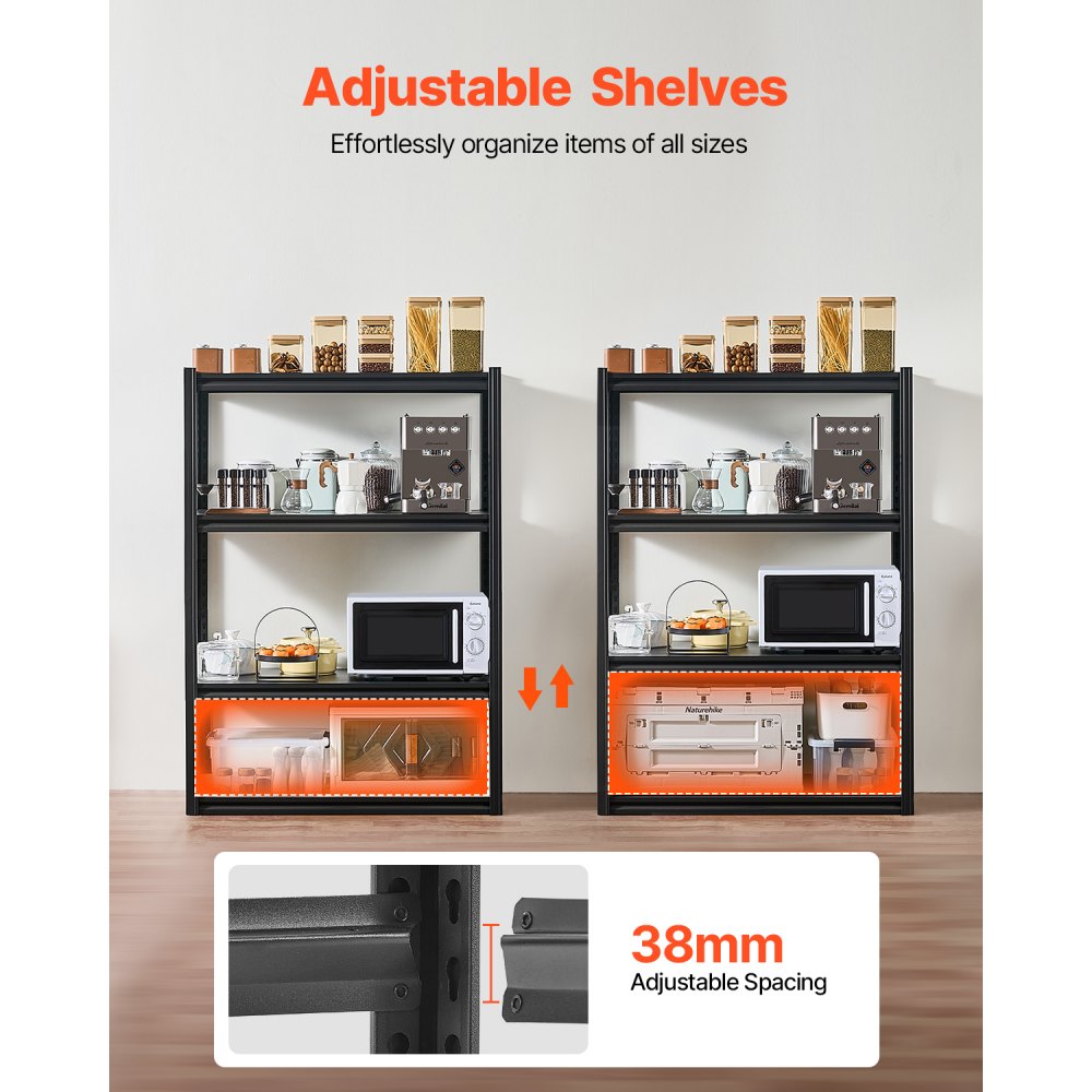 405S2LA2V0 - 4-Tier Adjustable Garage Shelving Unit, 2400 lbs Capacity