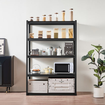 487H0A32V0 - Heavy-Duty 5-Tier Shelving Unit, 48" W x 72" H, Adjustable Storage