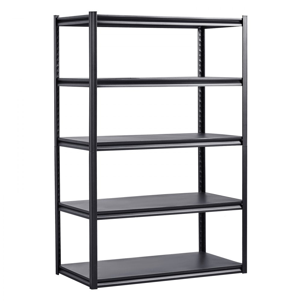 487H0A32V0 - Heavy-Duty 5-Tier Shelving Unit, 48" W x 72" H, Adjustable Storage