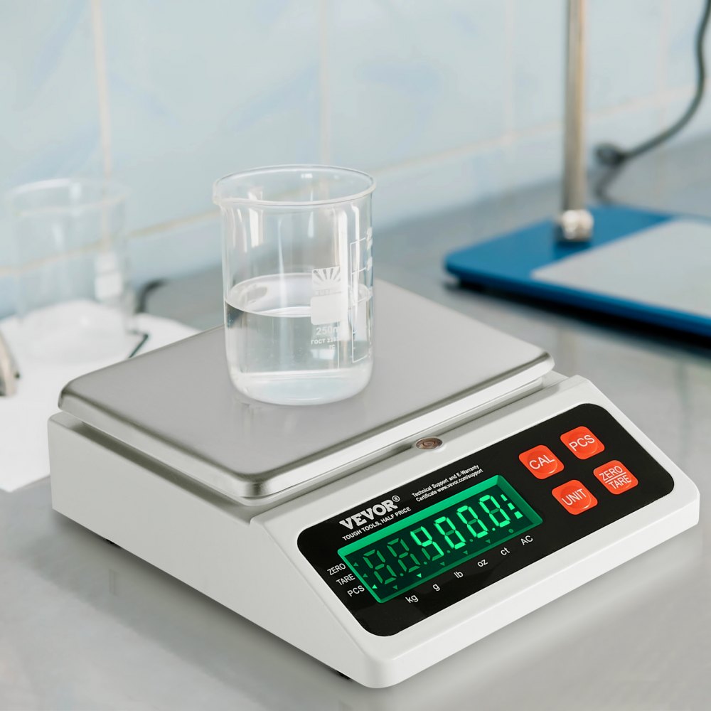 JCS-C - VEVOR 10kg Counting Scale with LED Display and Adjustable Footpads