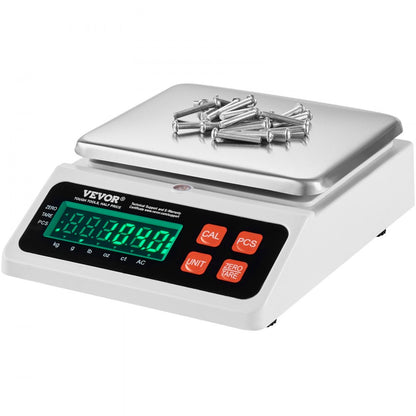 JCS-C - VEVOR 10kg Counting Scale with LED Display and Adjustable Footpads