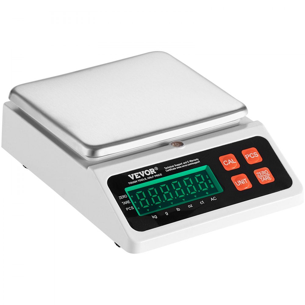 JCS-C - VEVOR 10kg Counting Scale with LED Display and Adjustable Footpads