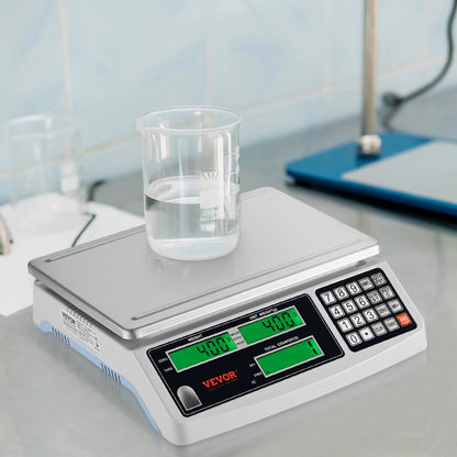 KF-H2C - Reliable 15kg Counting Scale with LED Display, 0.5g Precision