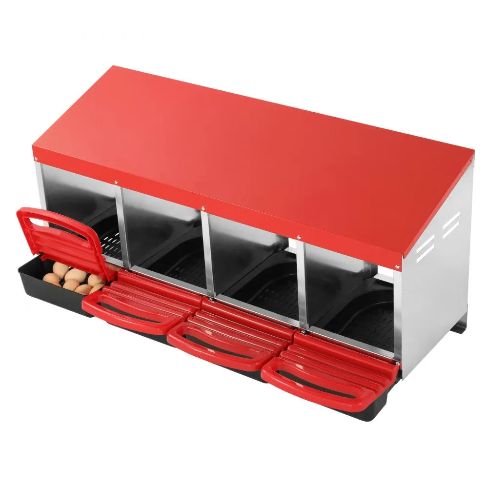 EB-004 - Durable Galvanized Steel Chicken Nest Box with Inclined Design