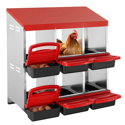 EB-006 - Durable Inclined Chicken Nest Box for Efficient Egg Farming