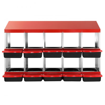 EB-10 - Durable 10-Compartment Chicken Nest Box for Efficient Egg Farming