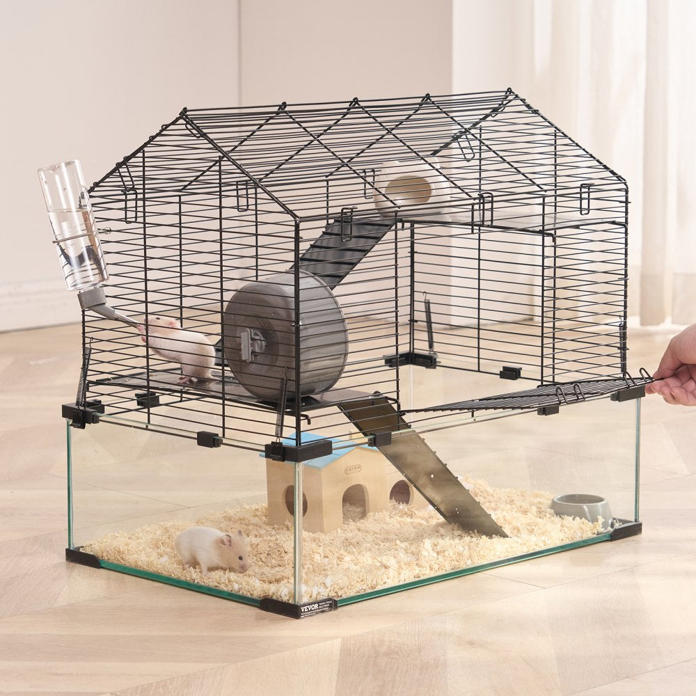 JM-XC-087 - Spacious 360° Panoramic Hamster Cage for 5-6 Pets