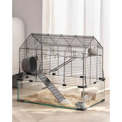 JM-XC-087 - Spacious 360° Panoramic Hamster Cage for 5-6 Pets