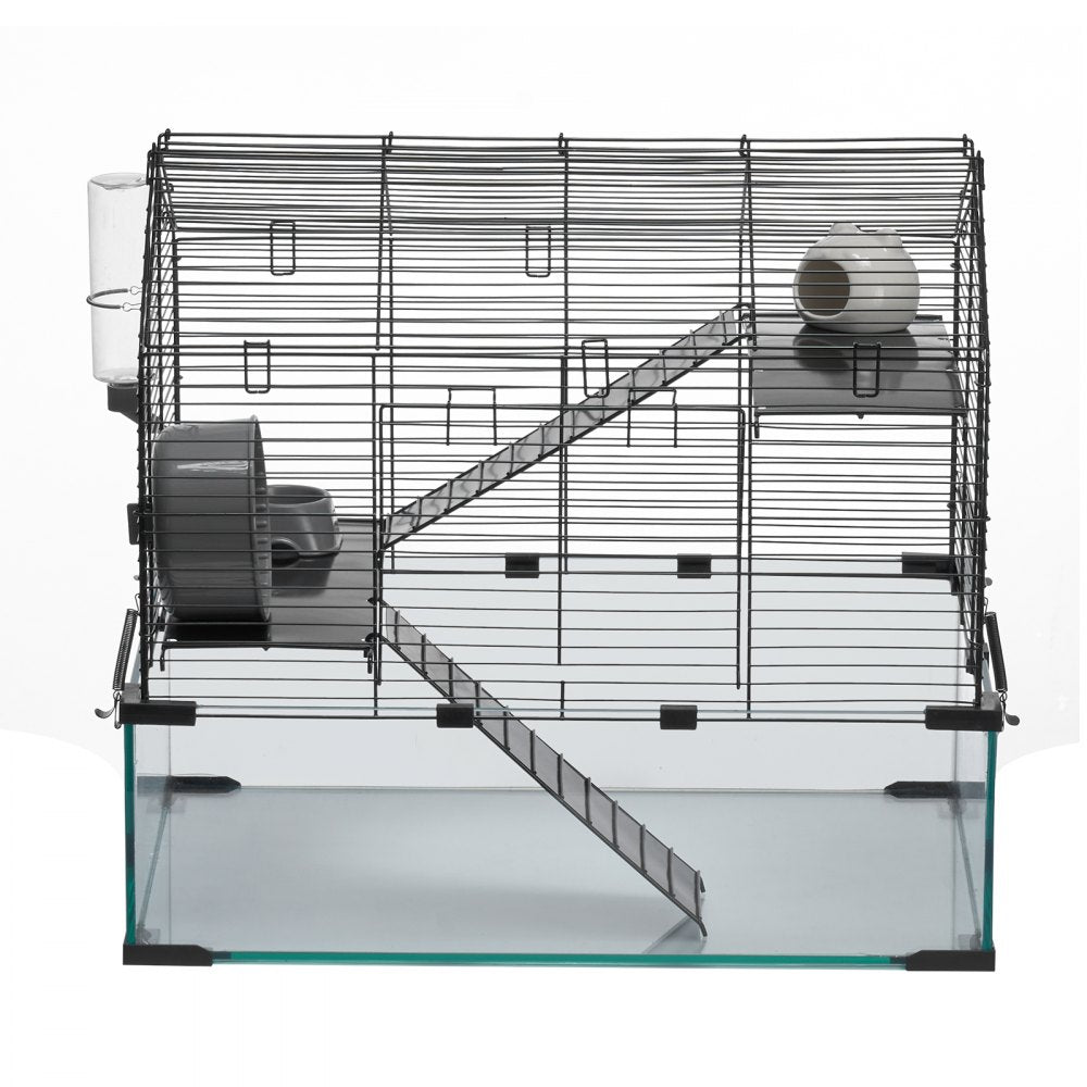JM-XC-087 - Spacious 360° Panoramic Hamster Cage for 5-6 Pets