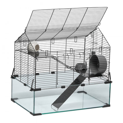 JM-XC-087 - Spacious 360° Panoramic Hamster Cage for 5-6 Pets