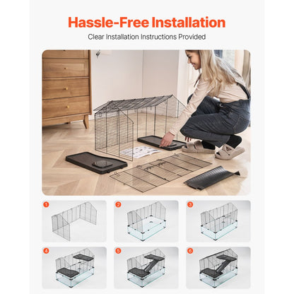 JM-XC-088 - Spacious 360° Hamster Cage with Excellent Ventilation