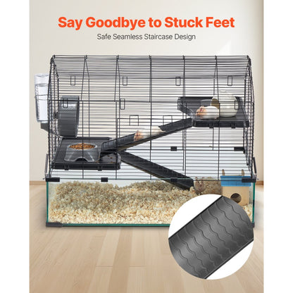 JM-XC-088 - Spacious 360° Hamster Cage with Excellent Ventilation