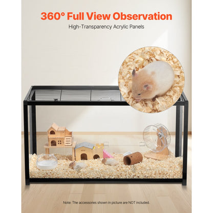 JM-XC-086 - Durable 360° Hamster Cage for 5-6 Small Animals