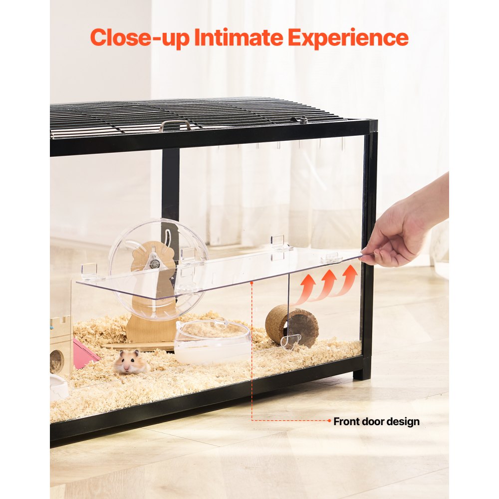 JM-XC-086 - Durable 360° Hamster Cage for 5-6 Small Animals