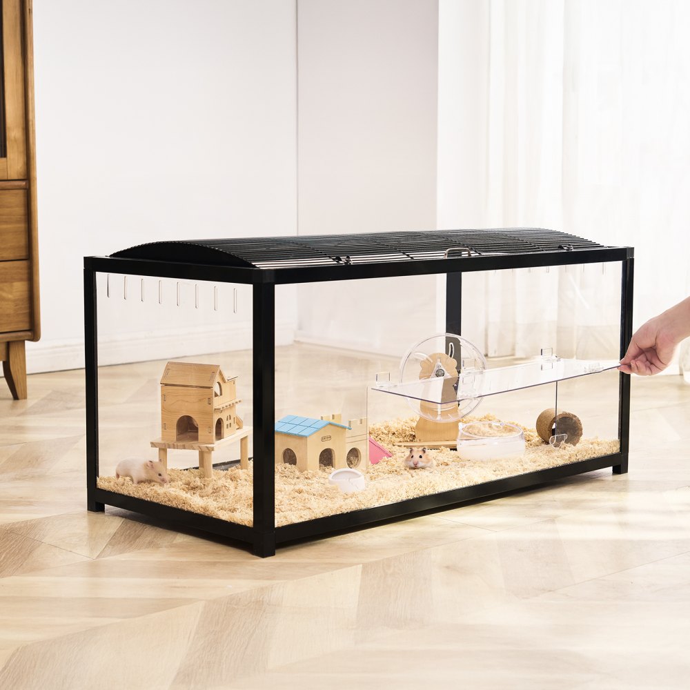 JM-XC-086 - Durable 360° Hamster Cage for 5-6 Small Animals