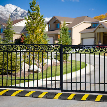 RS1830A-1 - Durable 72'' Rubber Speed Bump for Cable Protection and Safety