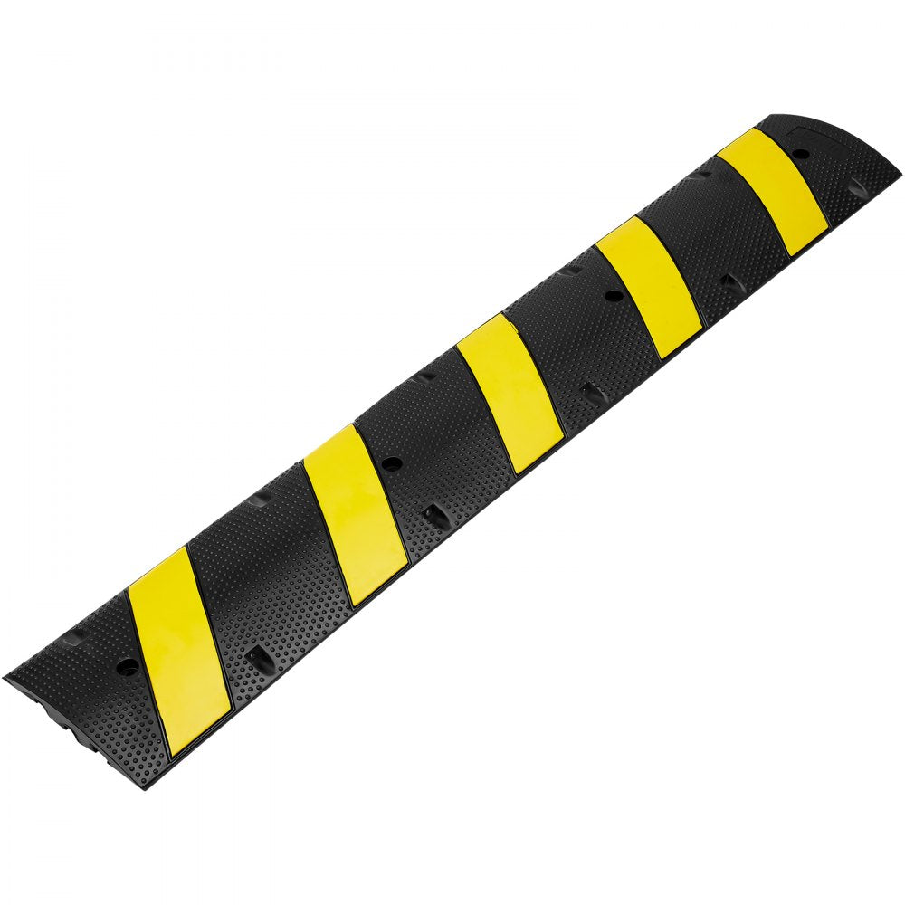 RS1830A-2 - Durable 72in Rubber Speed Bump for High Traffic Areas