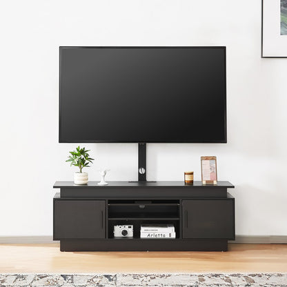 C240412S-01 - 60" TV Stand with Mount, Storage & Smart Lighting