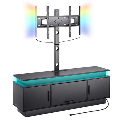 C240412S-01 - 60" TV Stand with Mount, Storage & Smart Lighting