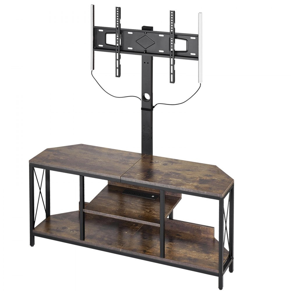 C240414S-01 - 45" Floor TV Stand with Mount & LED Lighting for 32-75" TVs