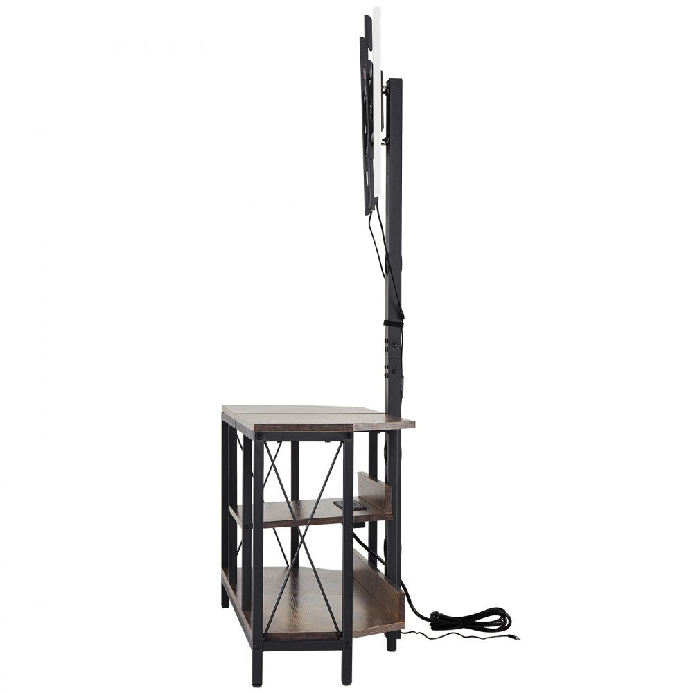 C240414S-01 - 45" Floor TV Stand with Mount & LED Lighting for 32-75" TVs