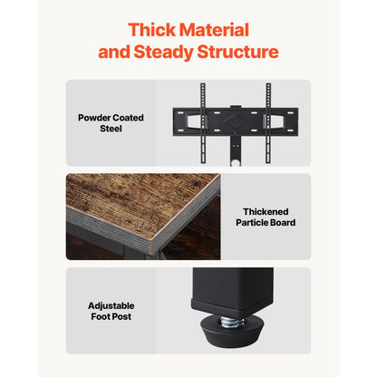 C240415S-01 - 48" TV Stand with Built-In Mount & Storage Space