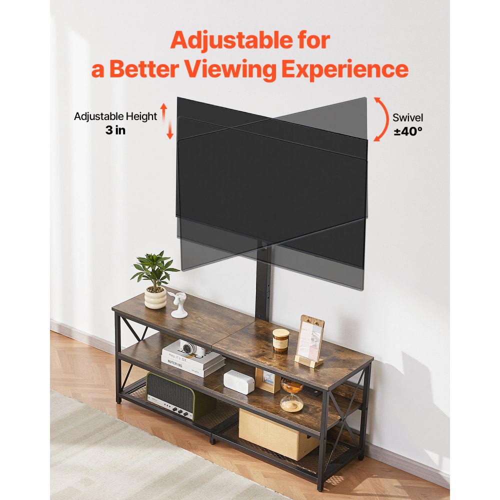 C240415S-01 - 48" TV Stand with Built-In Mount & Storage Space