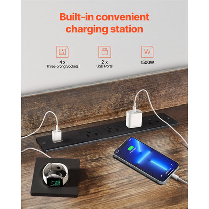 C240415S-01 - 48" TV Stand with Built-In Mount & Storage Space