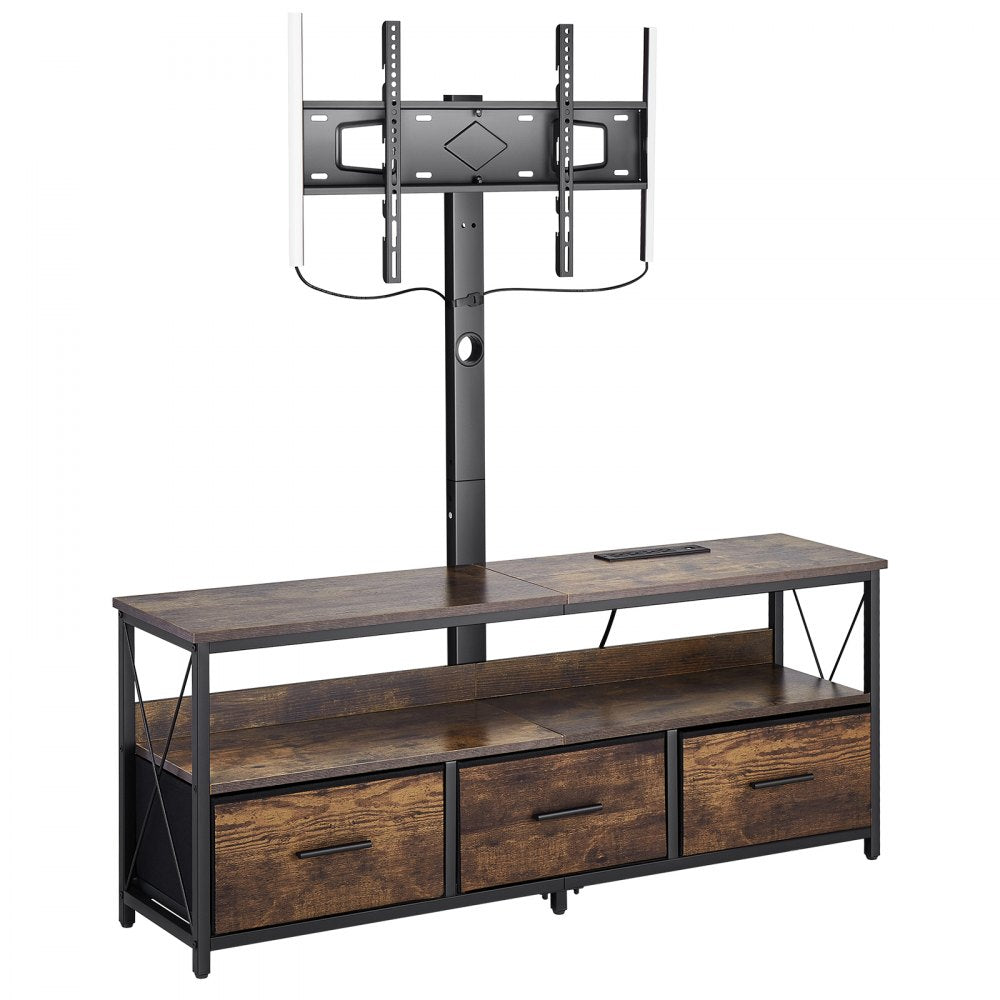 C240413S-01 - 52" TV Stand with Mount for 32-75" TVs, LED Lights