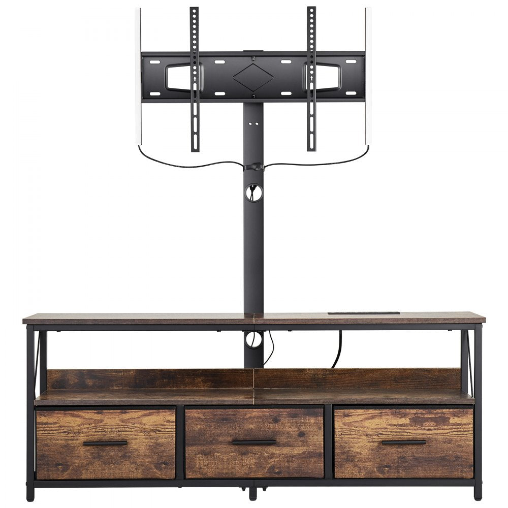C240413S-01 - 52" TV Stand with Mount for 32-75" TVs, LED Lights